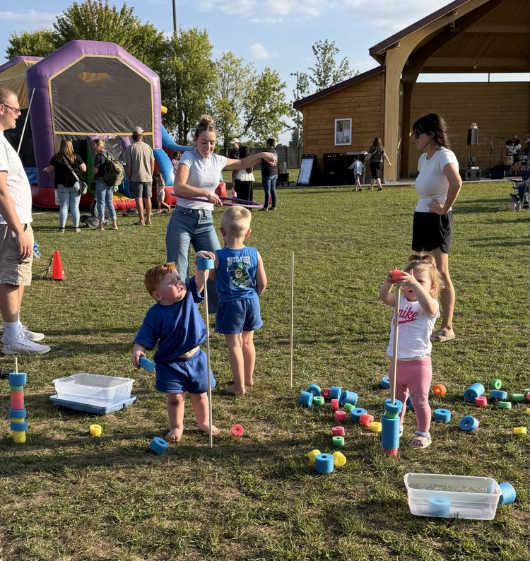 Young children playing 