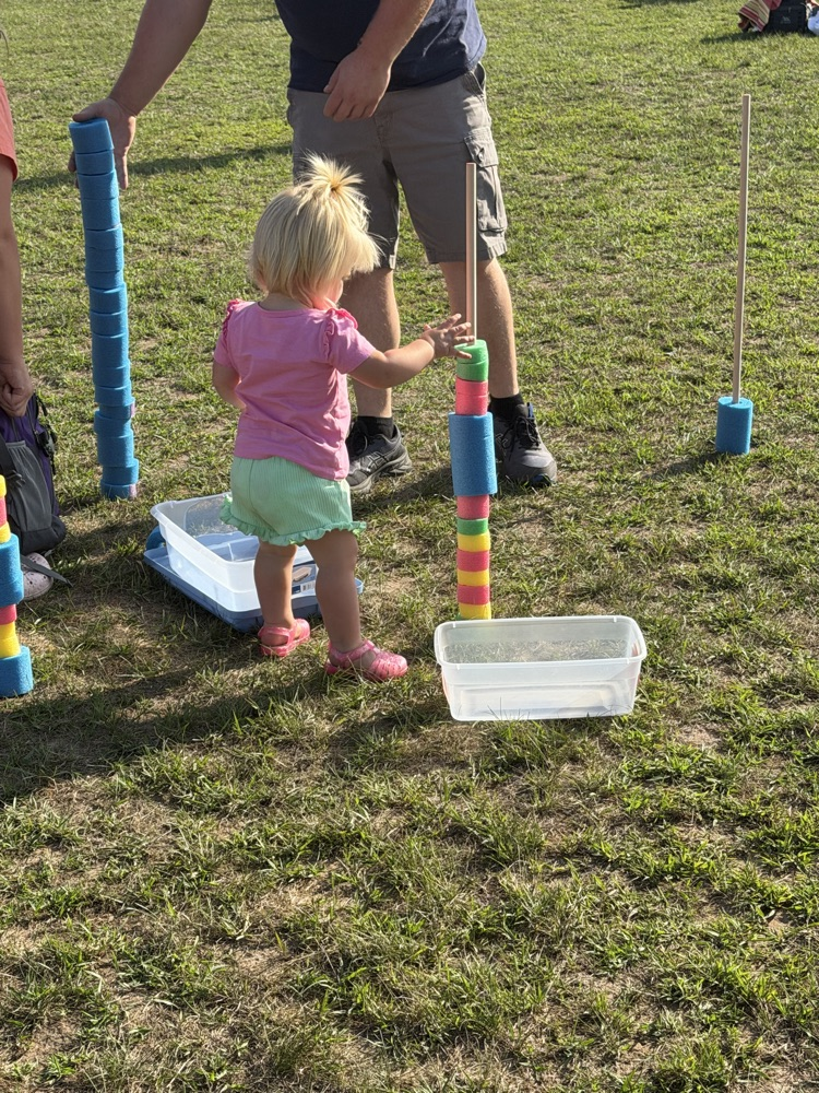 Little girl playing