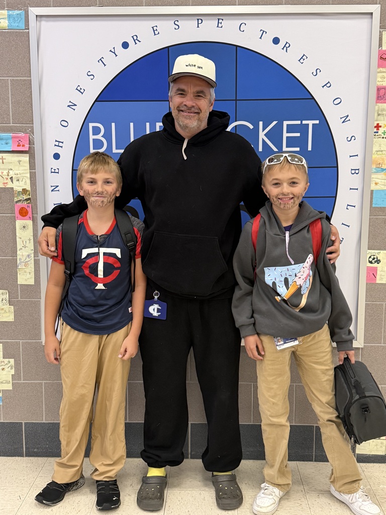 Photo of students dressed like an adult for homecoming week.