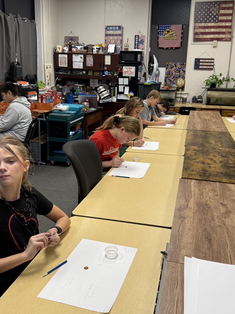 6th grade Water Surface Tension 10/10/25