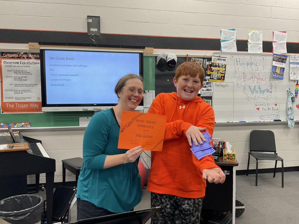 Music Theory Apprentice Award - Silas