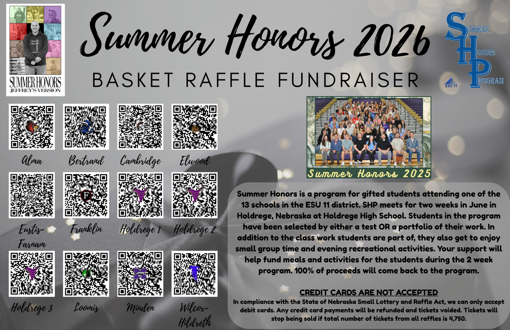 ESU11 Summer Honors Basket Raffle