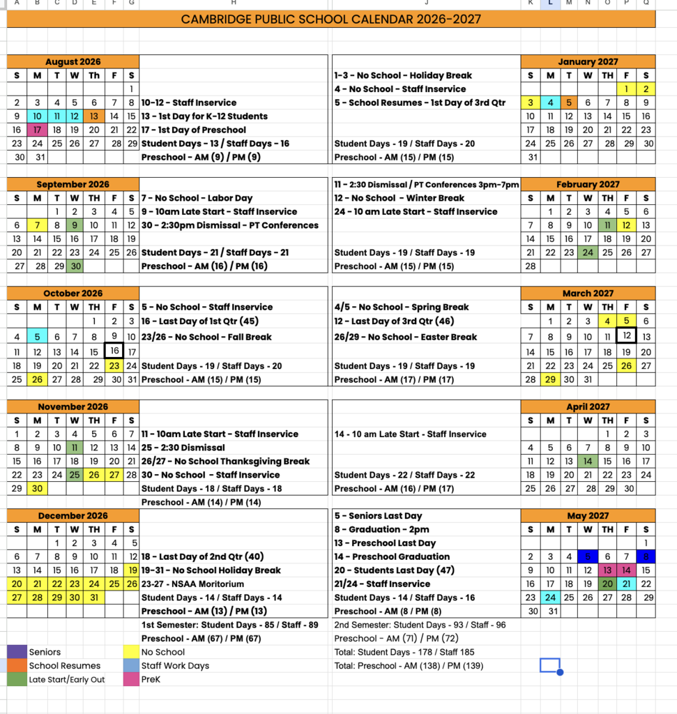 CPS Master Calendar 26-27