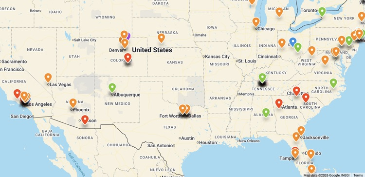 National Songwriting Entrants Map- EJ 2026