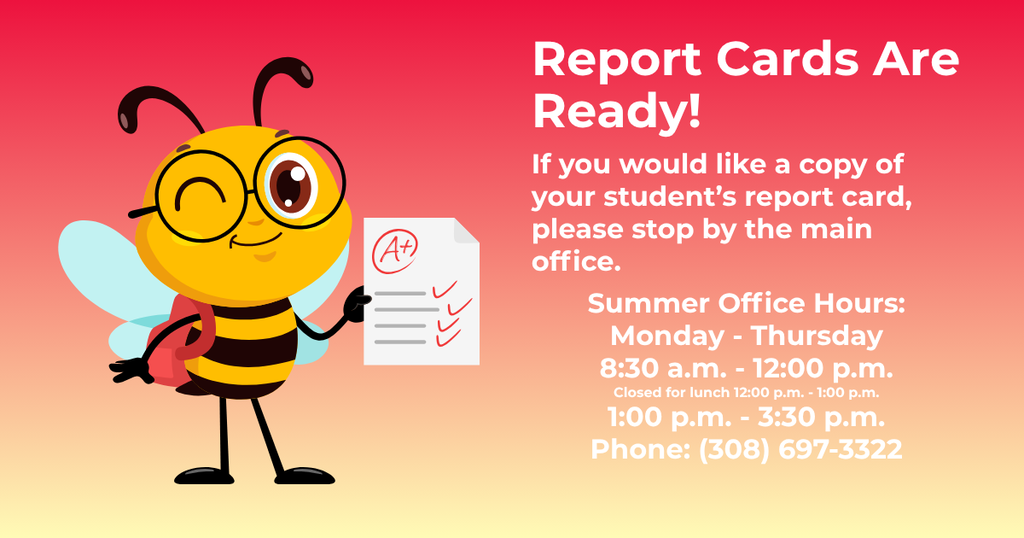 Report Cards are ready graphic