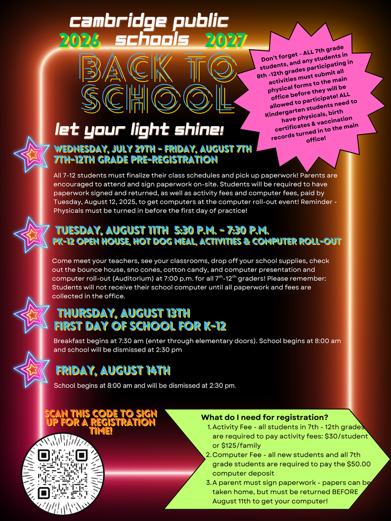 Back to school flyer