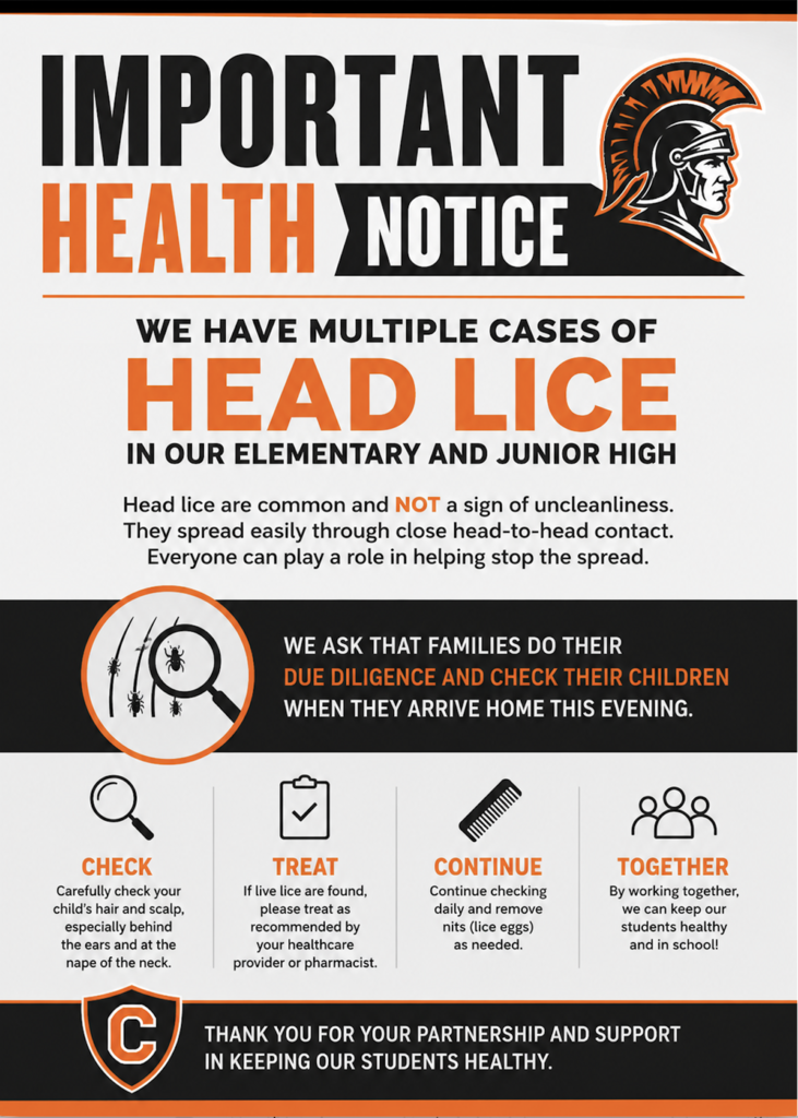 Head Lice Annoucenment
