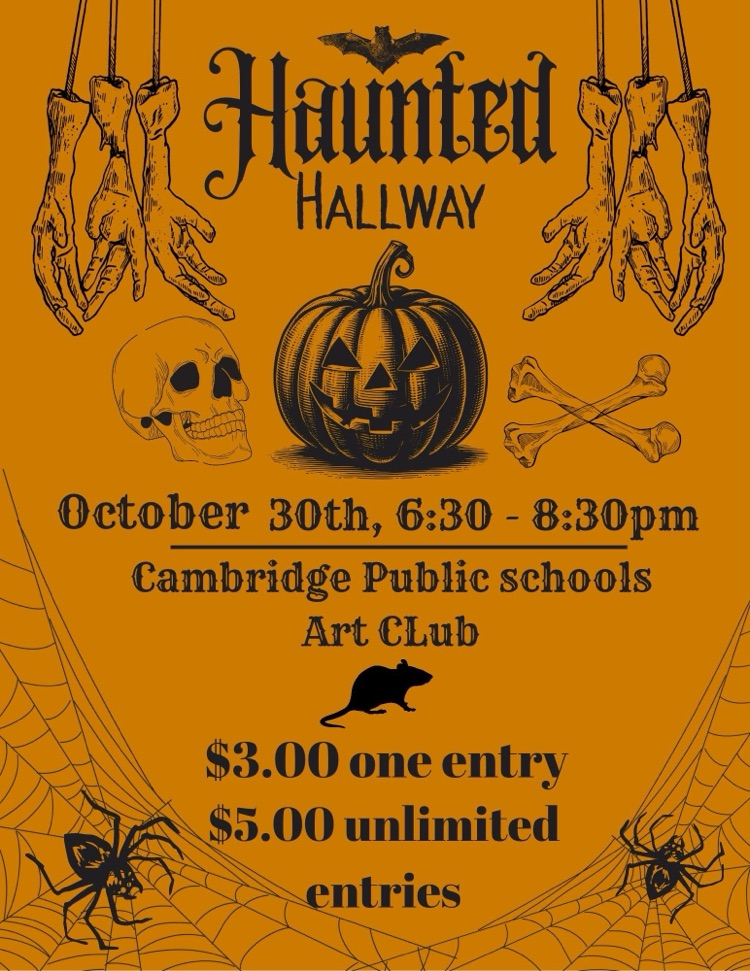 CPS Art Club Haunted Hallway 2026 flyer