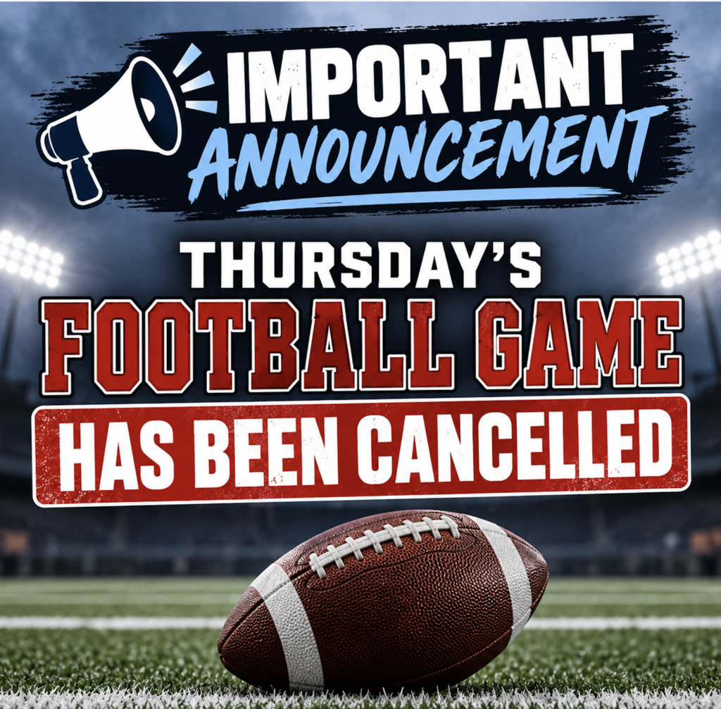 Football Cancellation Announcement
