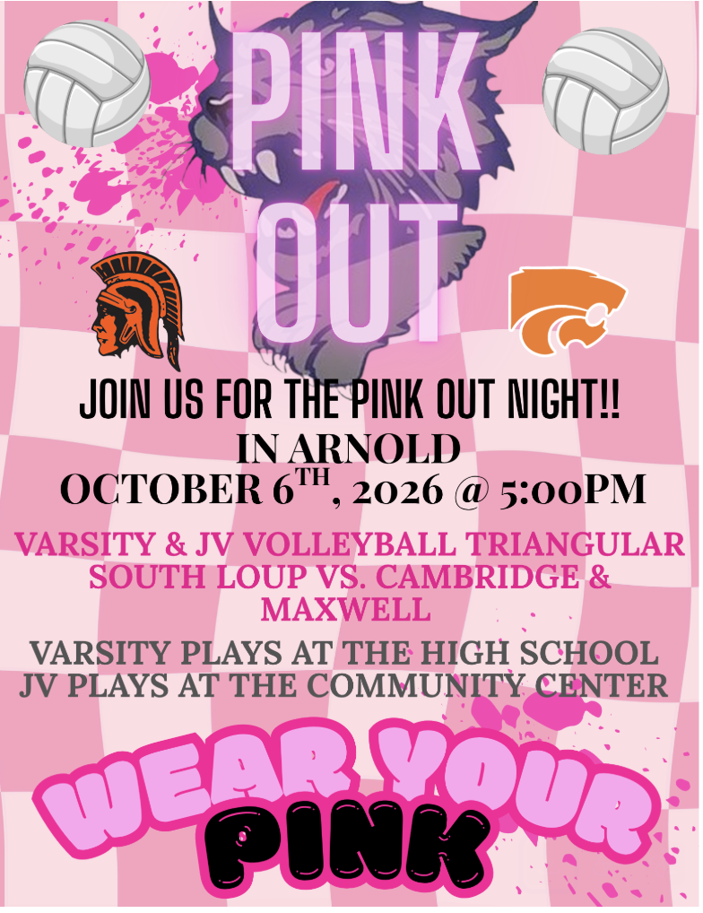 Pink Out Volleyball @ South Loup