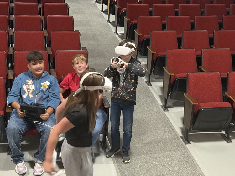 7th grade students investigating the CSI Lab 2026.