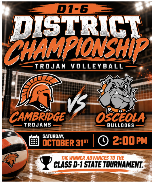 District Volleyball Announcement