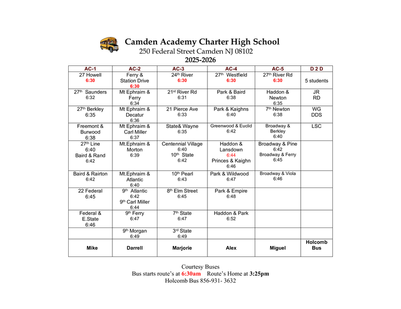 Academy Routes