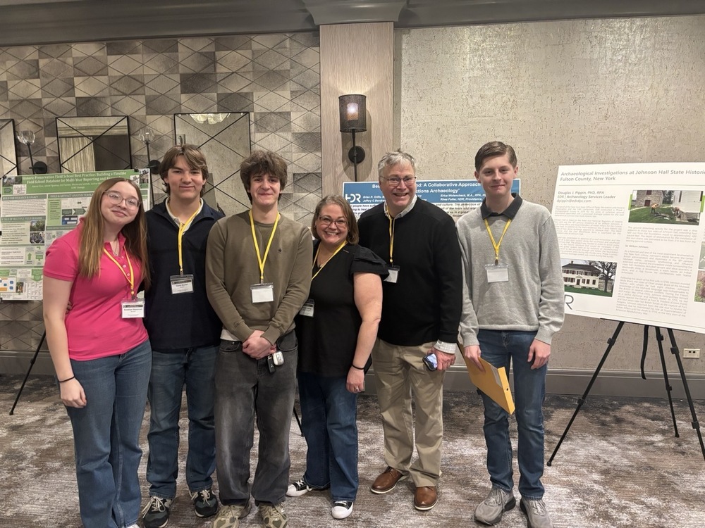 The Presenting Students with Jessica Harney and Matthew Kirk at the NYS Archaology Conference