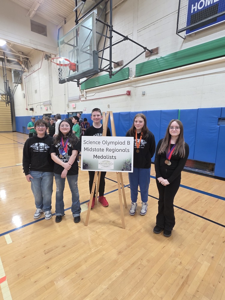 Science Olympiad Team Members In A Group Photo at North Syracuse Junior High School