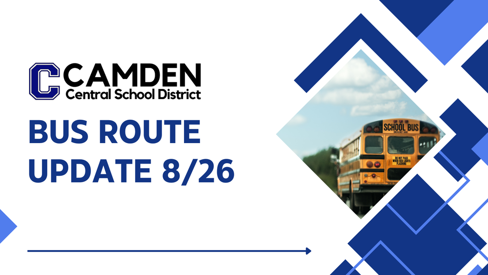 Bus Route Update 8/26
