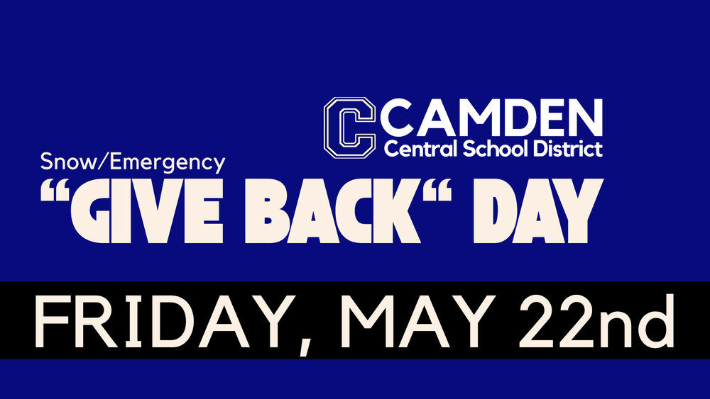 "Give Back Day" Friday May 22nd