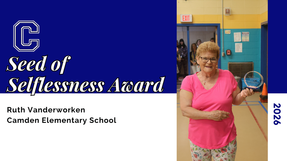 Seed of Selflessness Award - Ruth Vanderworken, Camden Elementary School, 2026
