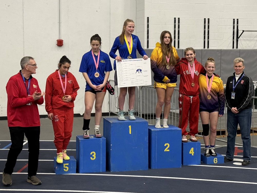Rylie Meagher on Section III Podium