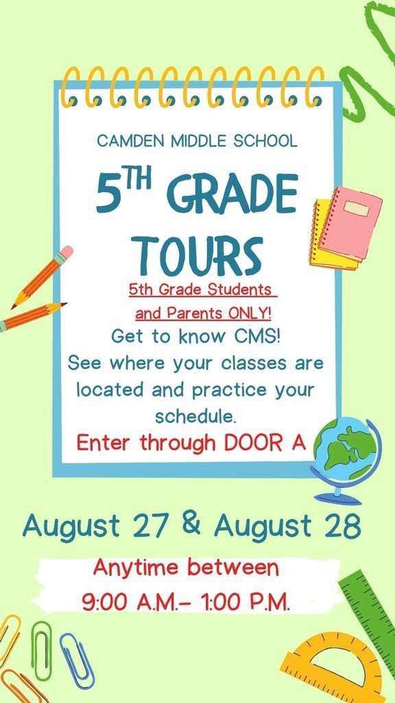 CMS 5th Grade Tours