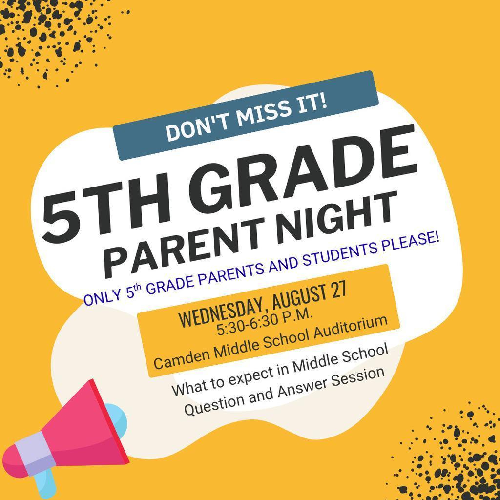 CMS 5th Grade Parent Night