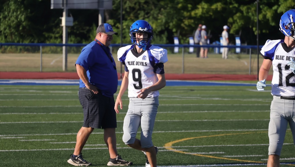Football Blue/White
