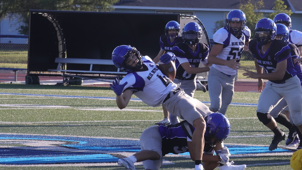 Football Blue/White