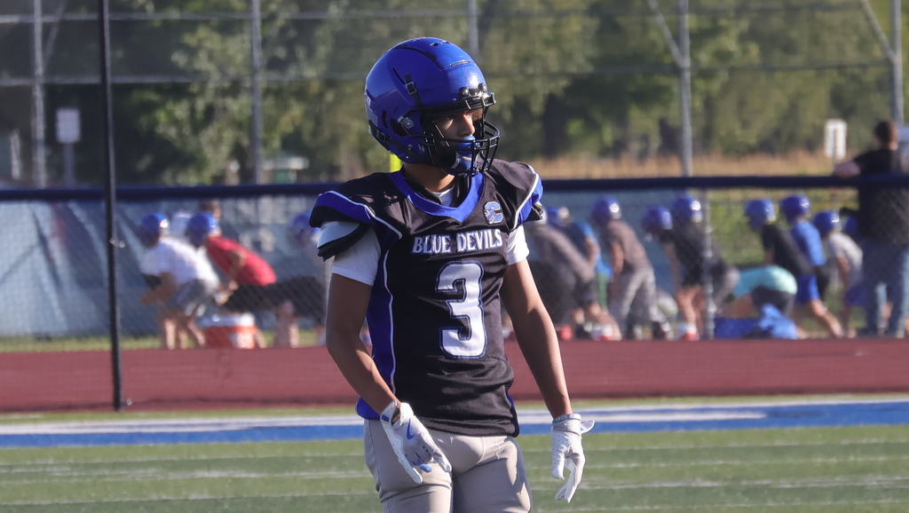 Football Blue/White