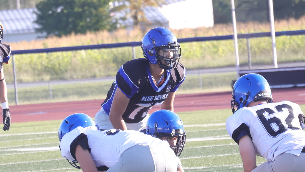 Football Blue/White