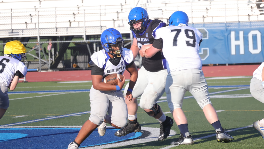 Football Blue/White