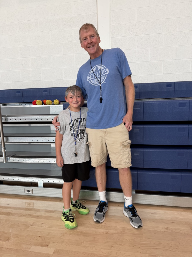 Mr. Bird and a student who decided to dress like him.