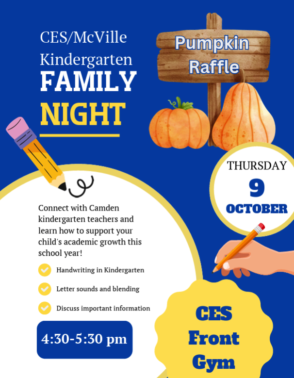 CES/McVille Kindergarten Family Night
