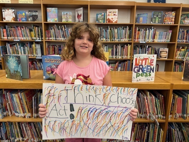 Self Directed Learners - McConnellsville Student Council member students with their posters