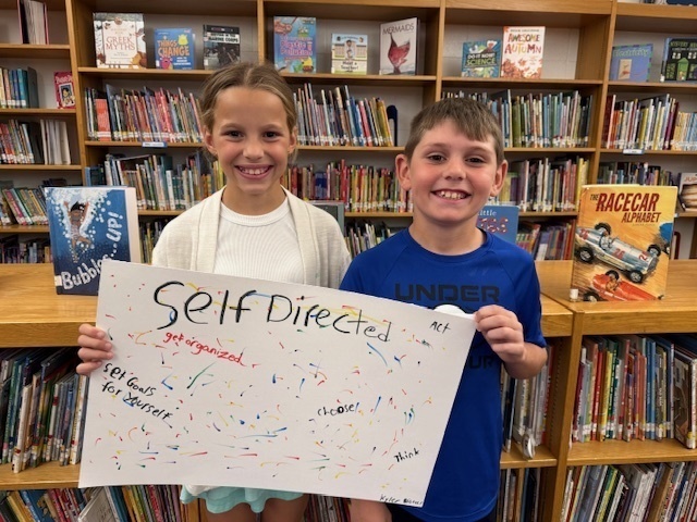 Self Directed Learners - McConnellsville Student Council member students with their posters