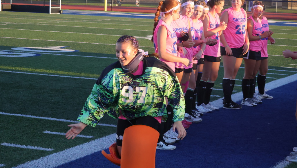 Field Hockey Coach McPheron Recognition and Pink Out Night