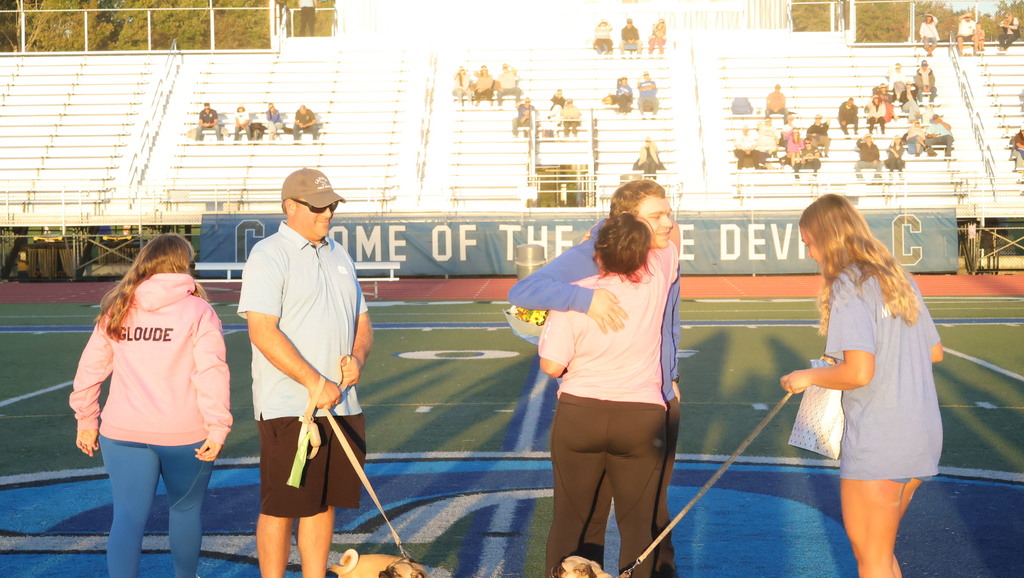Field Hockey Coach McPheron Recognition and Pink Out Night
