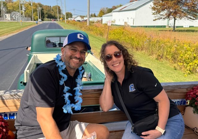 Admin Float at Homecoming Parade