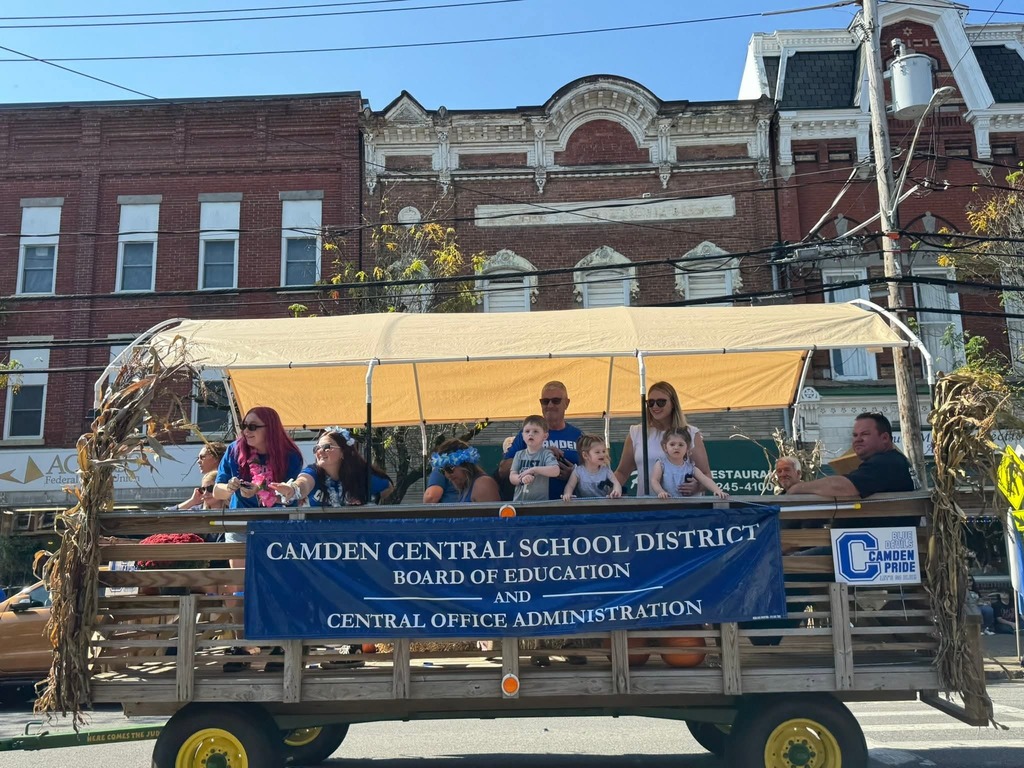 Admin Float at Homecoming Parade