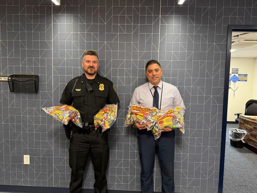 Chief Redden with Mr. Fiorini