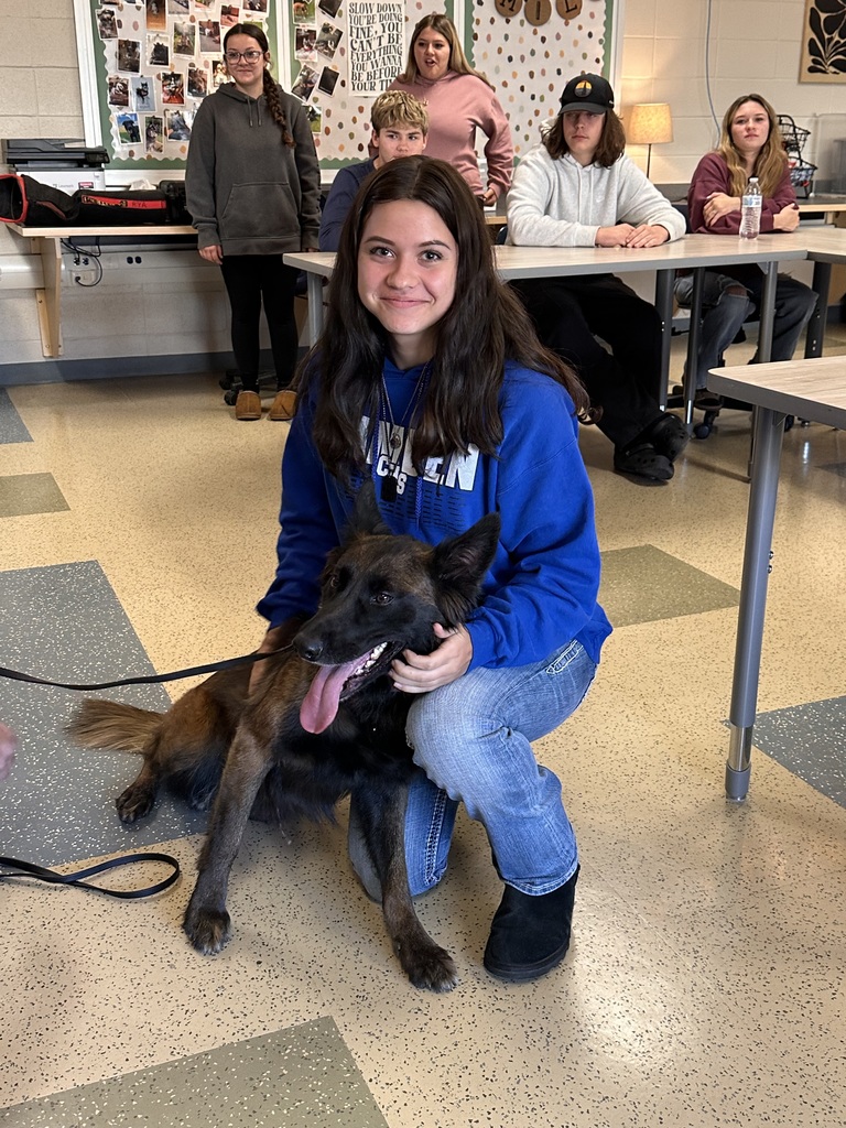 K-9 Demonstration in Canine Class at CHS with the New York State Police