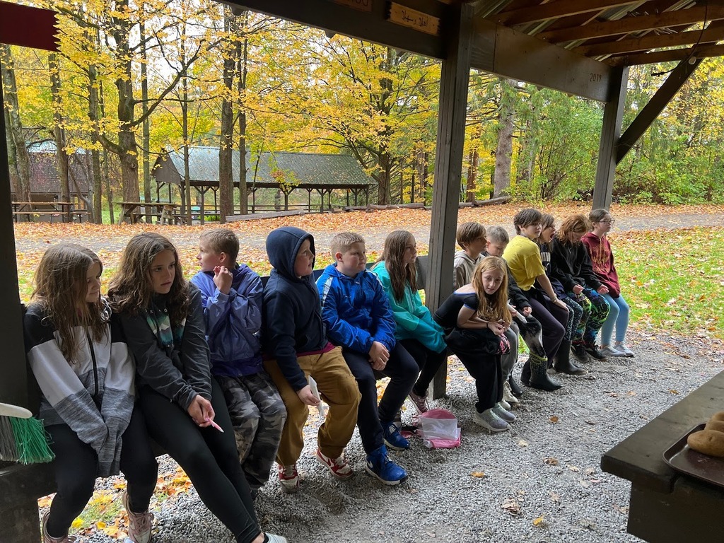 5th Grade on Field Trip at Camp Talooli  -  Group Picture