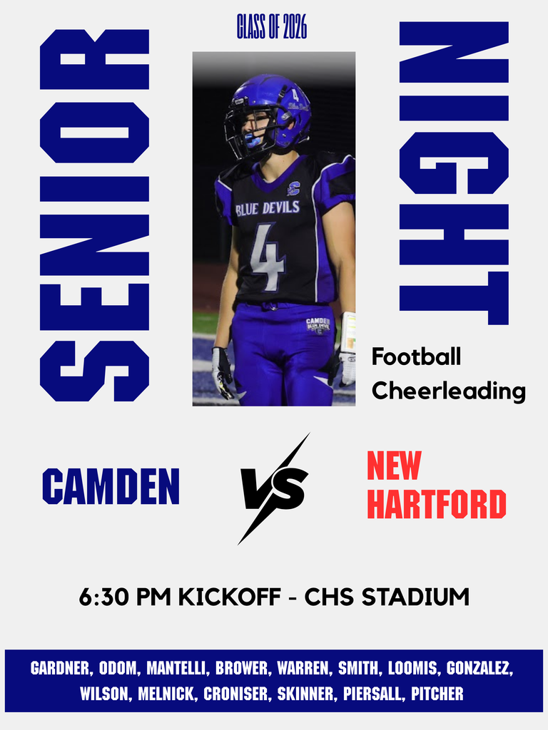 Camden Football Senior Night - Class of 2026