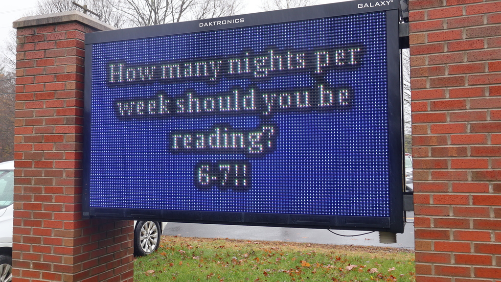 How many nights per week should you be reading? 6-7