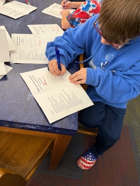 McVille Student Council Signing Cards