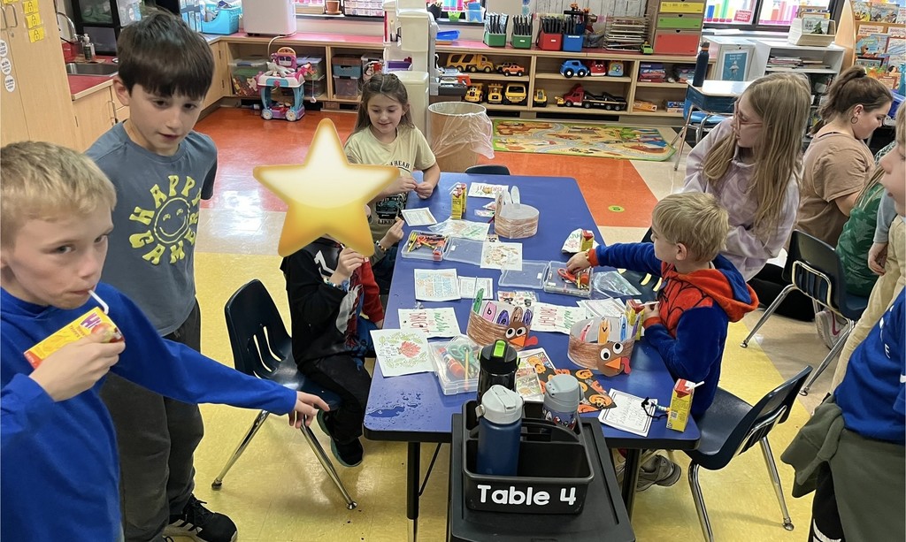 Friends giving Between Riegler and Poulin Classes