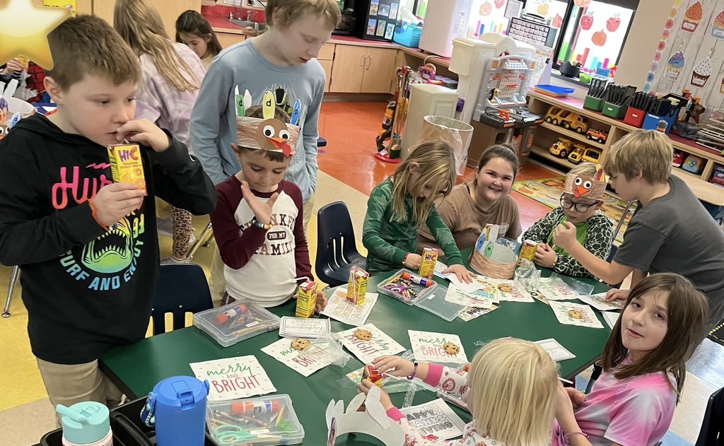 Friends giving Between Riegler and Poulin Classes