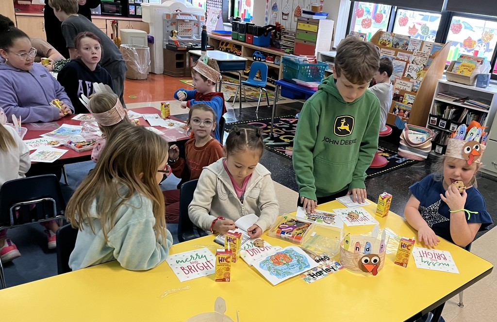 Friends giving Between Riegler and Poulin Classes