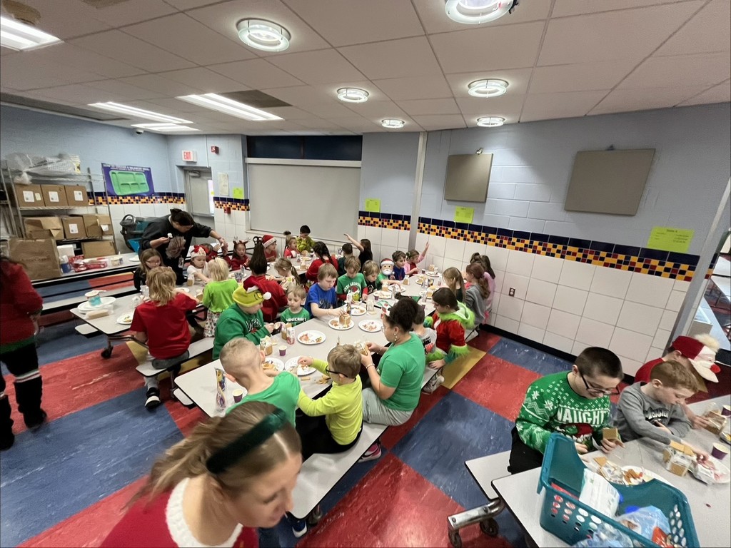 Riegler and Poulin's Classes Making Gingerbread Houses