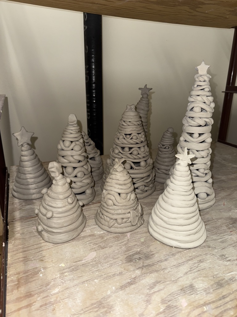 Ceramics Class Christmas Trees