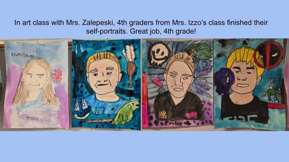 4th Grade Self Portraits